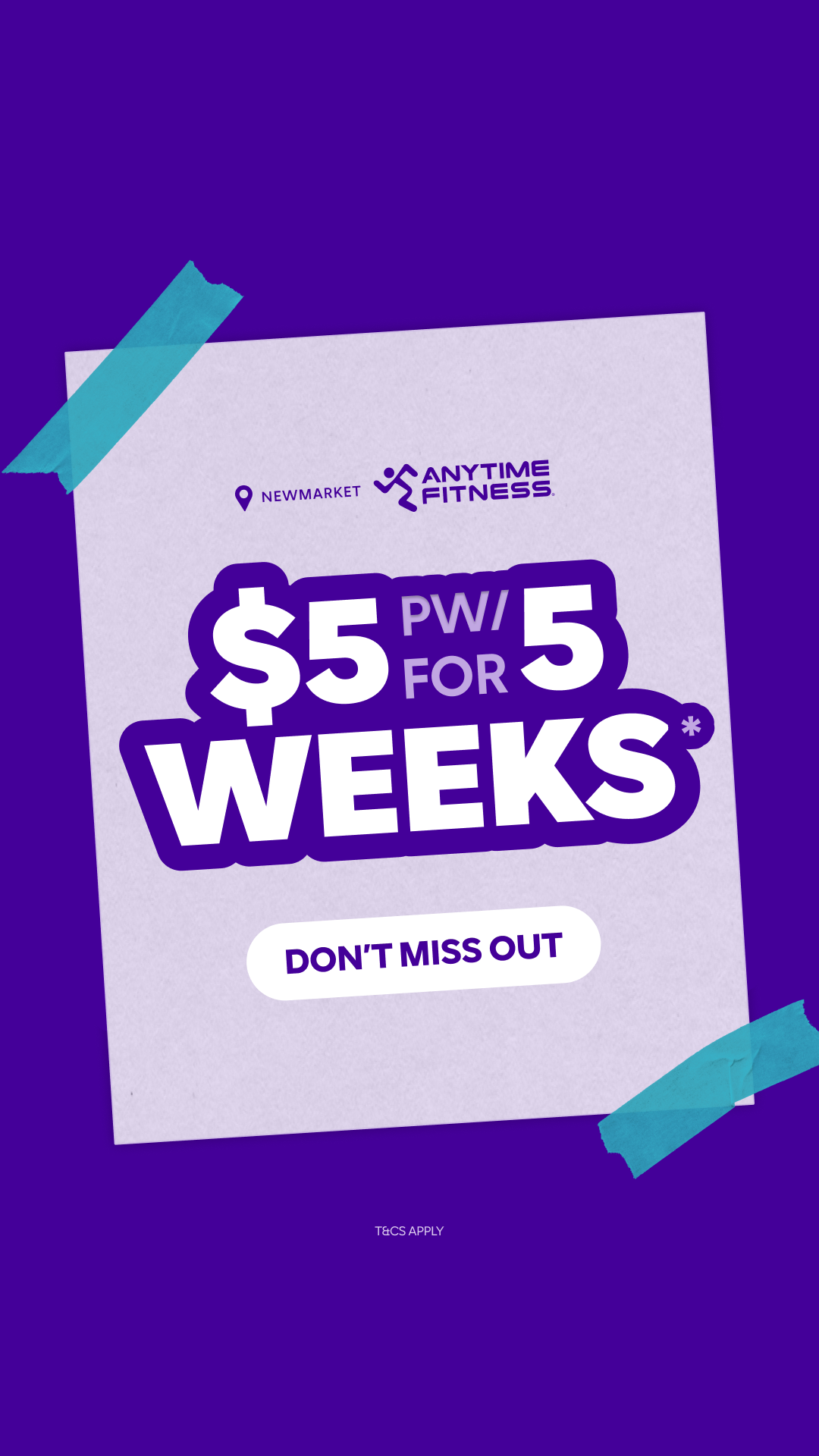 Anytime Fitness Newmarket Facebook ad