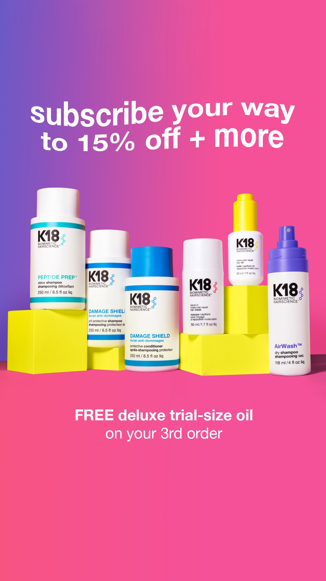 K18 Hair Facebook ad