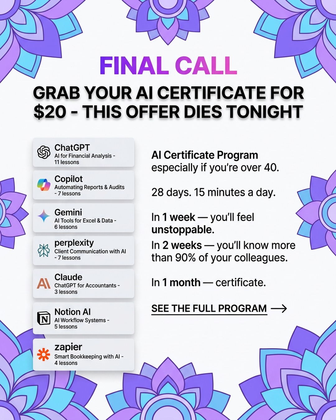 Career Unlocked Facebook ad: Start Now