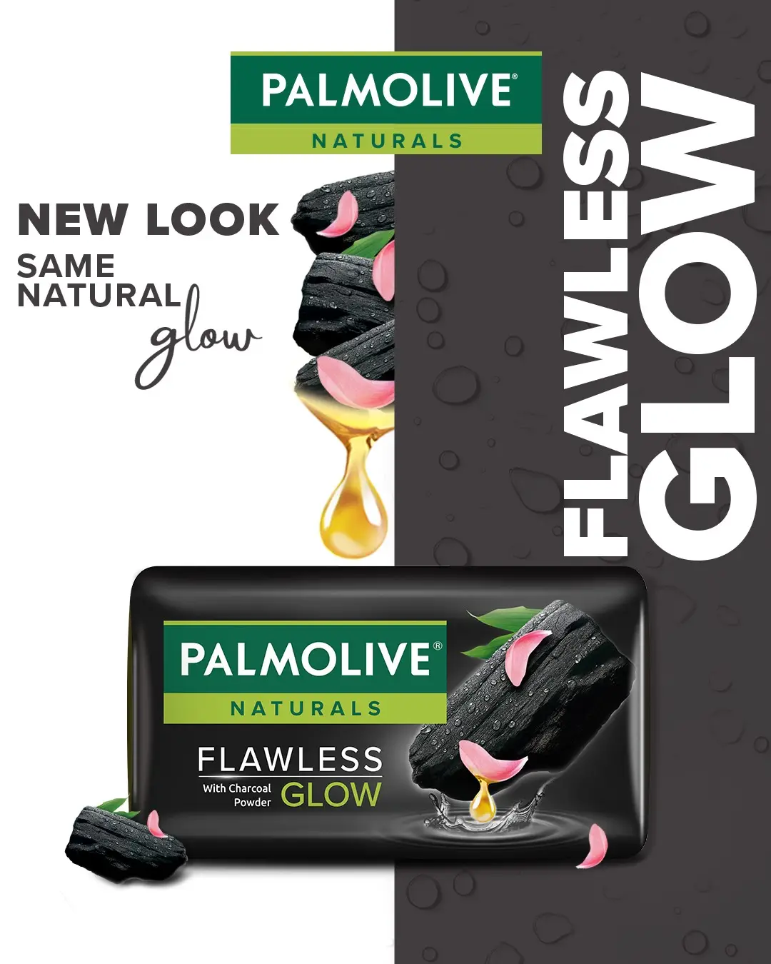 Palmolive Naturals Pakistan Facebook ad: Charcoal Powder for a flawaless glow and fresh-feel…