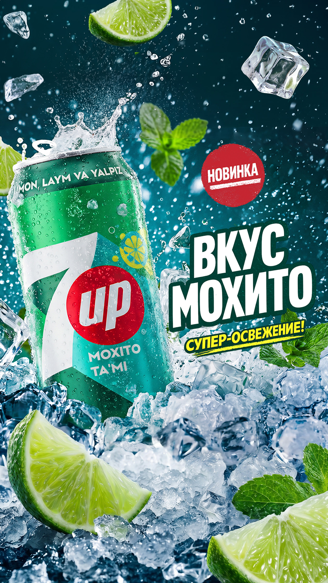 7Up Uzbekistan Facebook ad from Jun 8, 2026