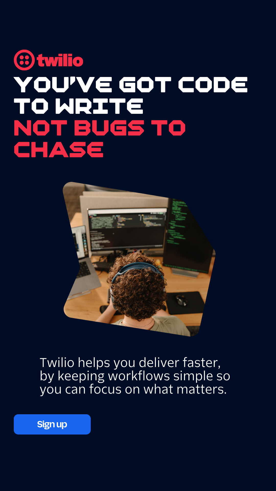 Twilio Facebook ad