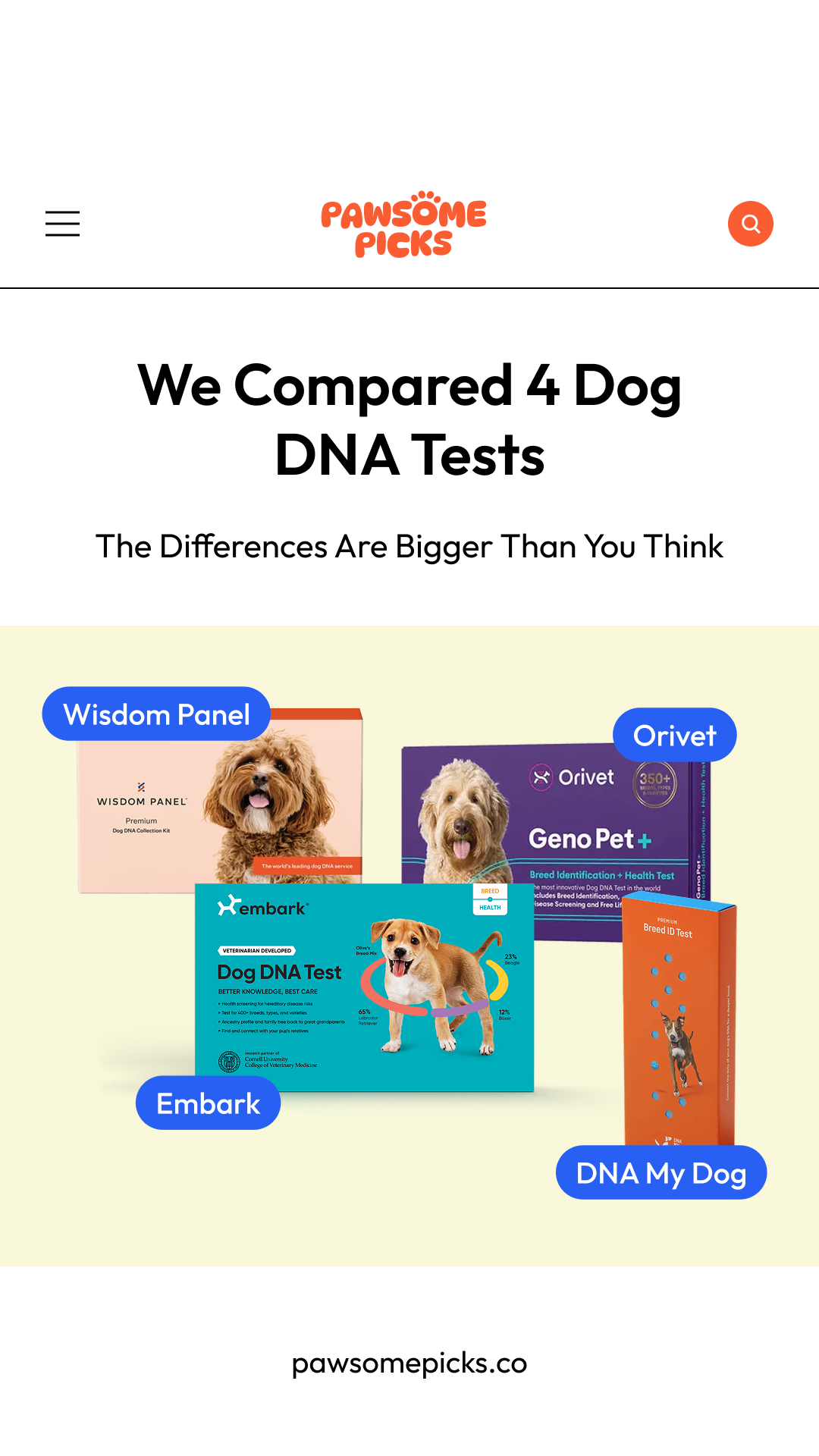 Pawsome Picks Facebook ad