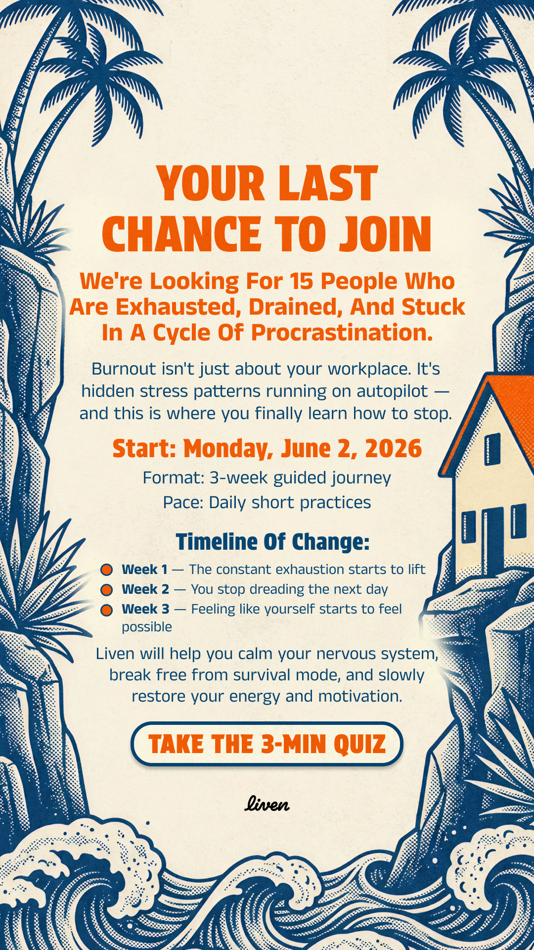 Liven: Self-Discovery Community Facebook ad
