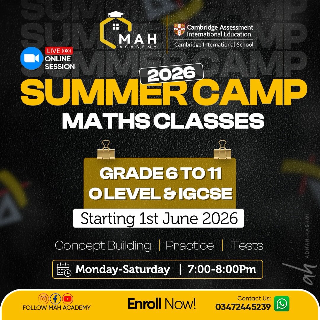 MAH Academy - An Institute of O/A Levels & IGCSE - Adnan Hashmi Facebook ad: Wasting summer… or getting ahead?