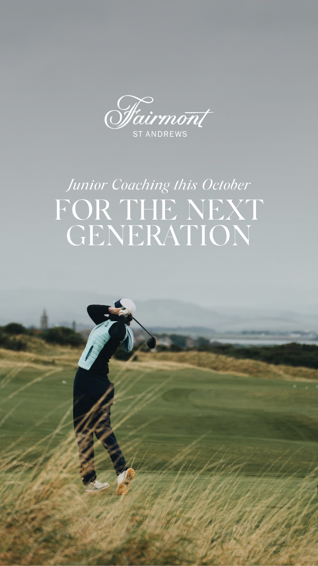 Fairmont St Andrews Facebook ad: Book Junior Golf Coaching