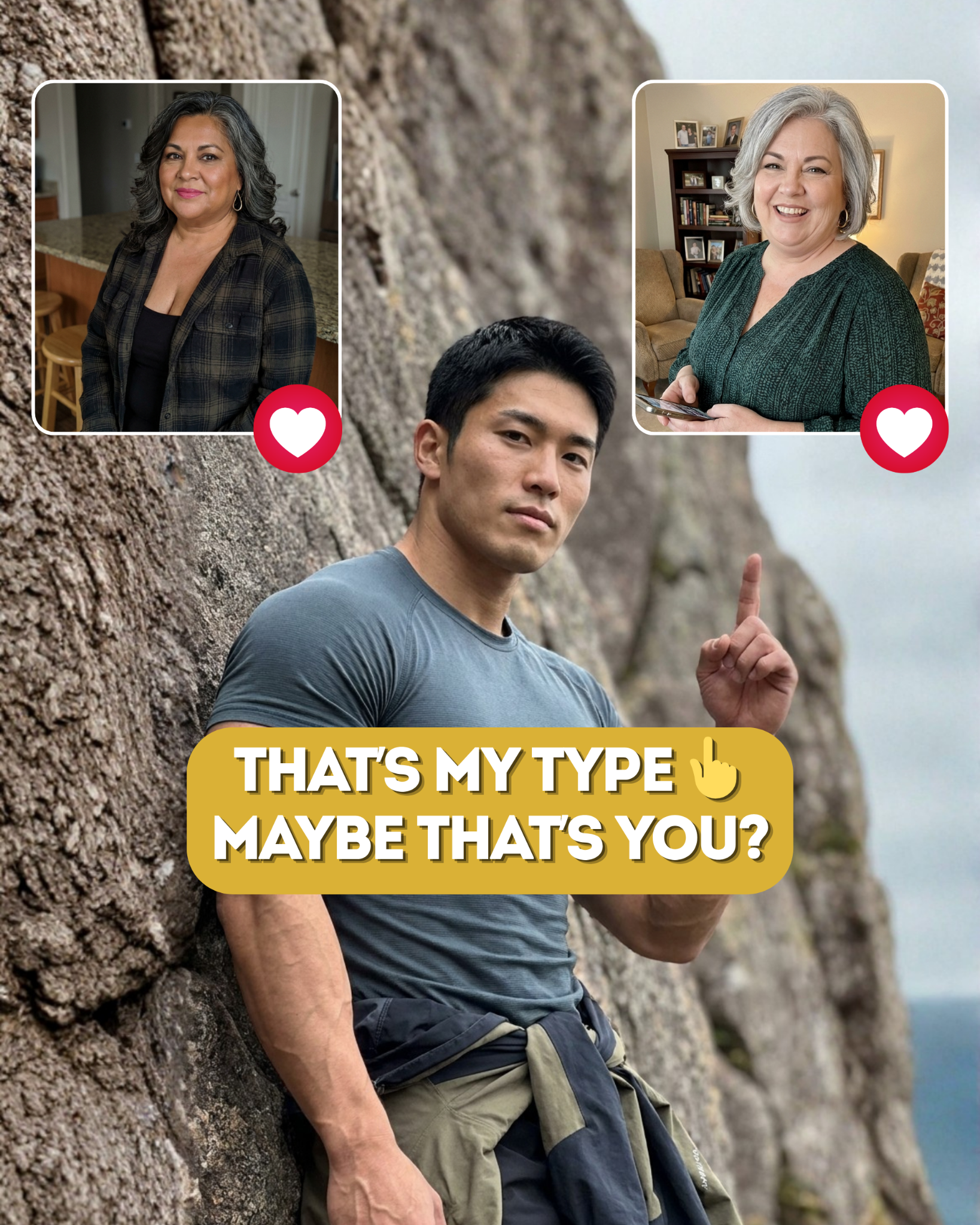 Lovingmatch Facebook ad: Real Asian Men Don't Just Want Thin, They Want YOU