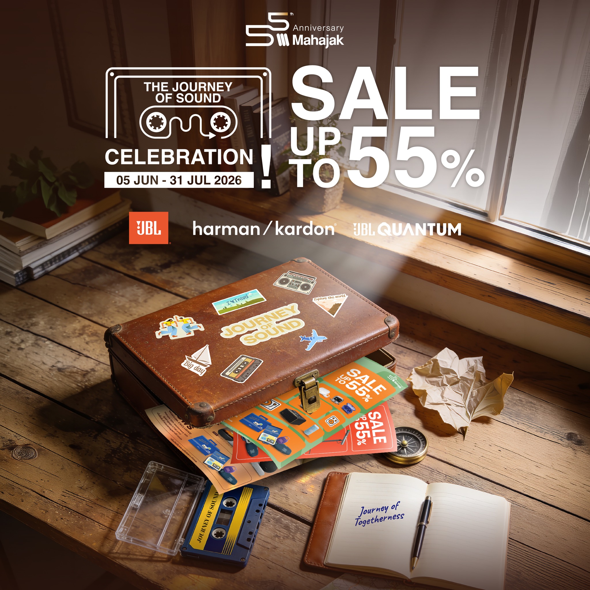 MahajakLife Facebook ad: The Journey of Sound Celebration ลดสูงสุด 55%