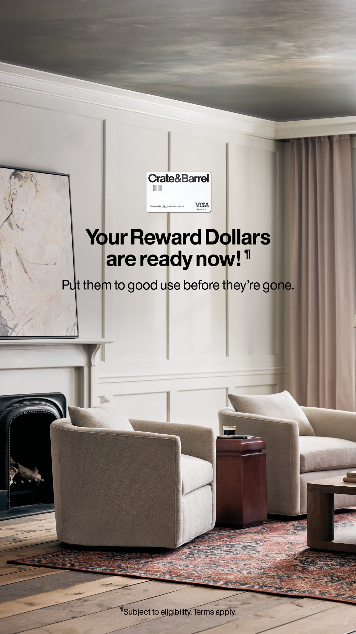 Crate and Barrel Facebook ad