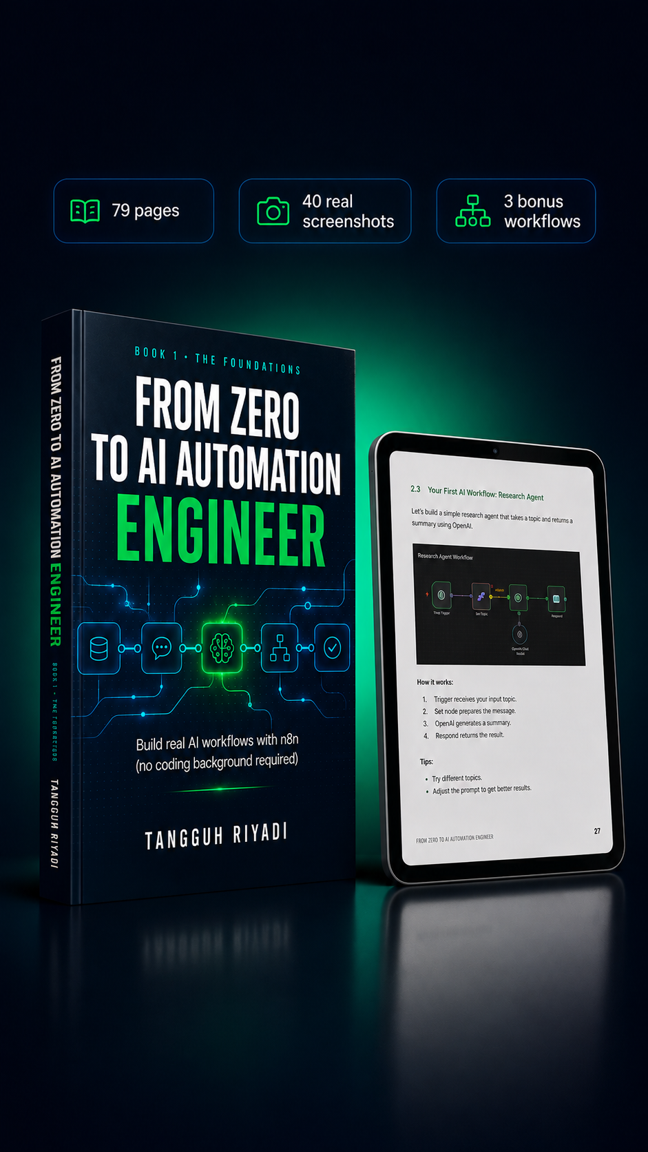 Tangguh Riyadi Facebook ad: From Zero to AI Automation Engineer