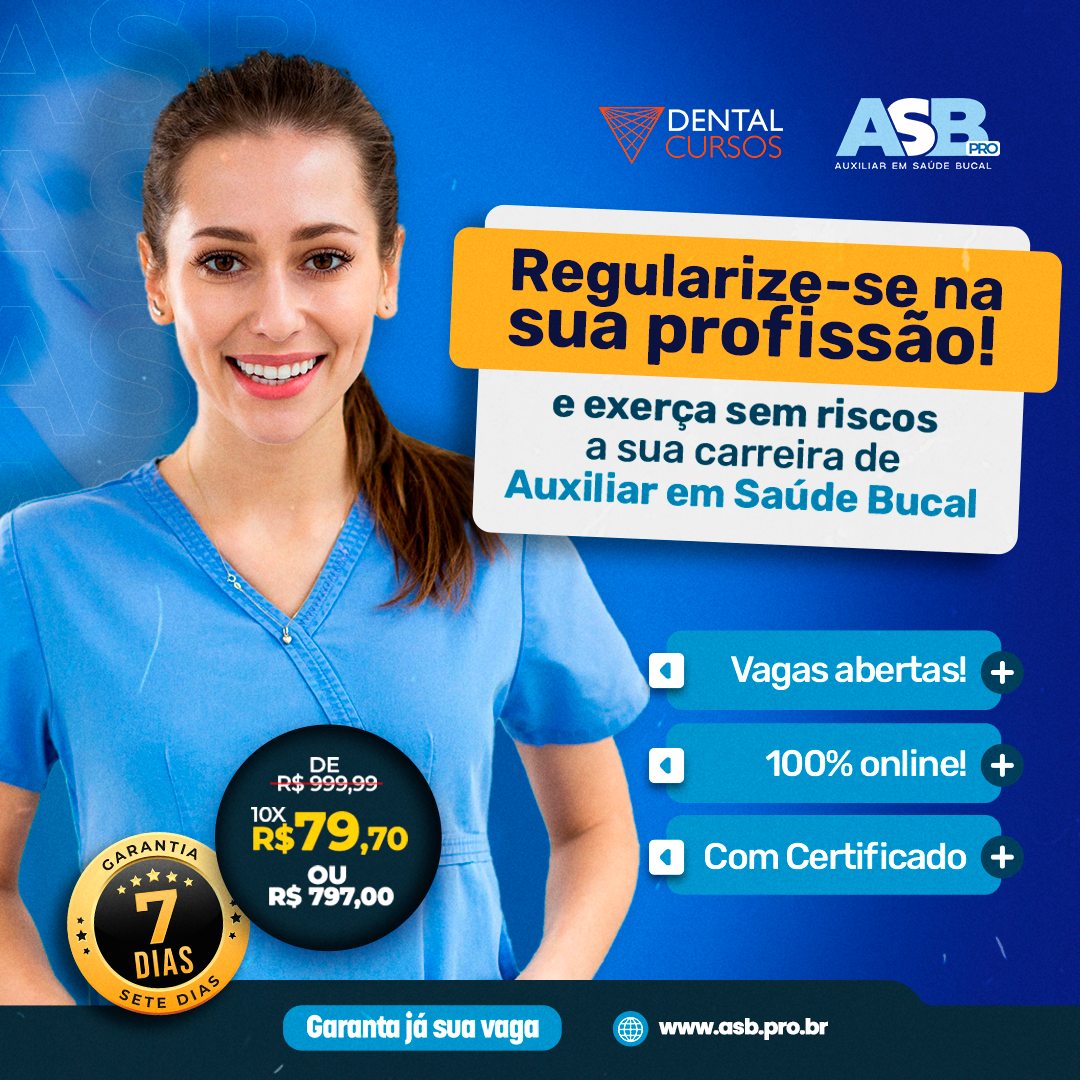 ASB PRO Facebook ad: Curso de Auxiliar em Saúde Bucal