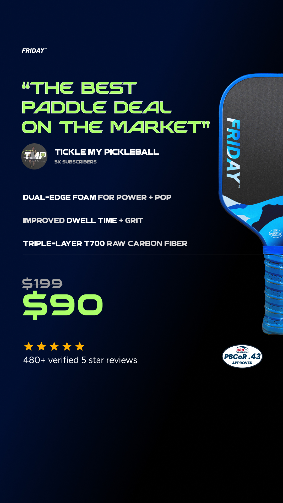 Friday Pickleball Facebook ad