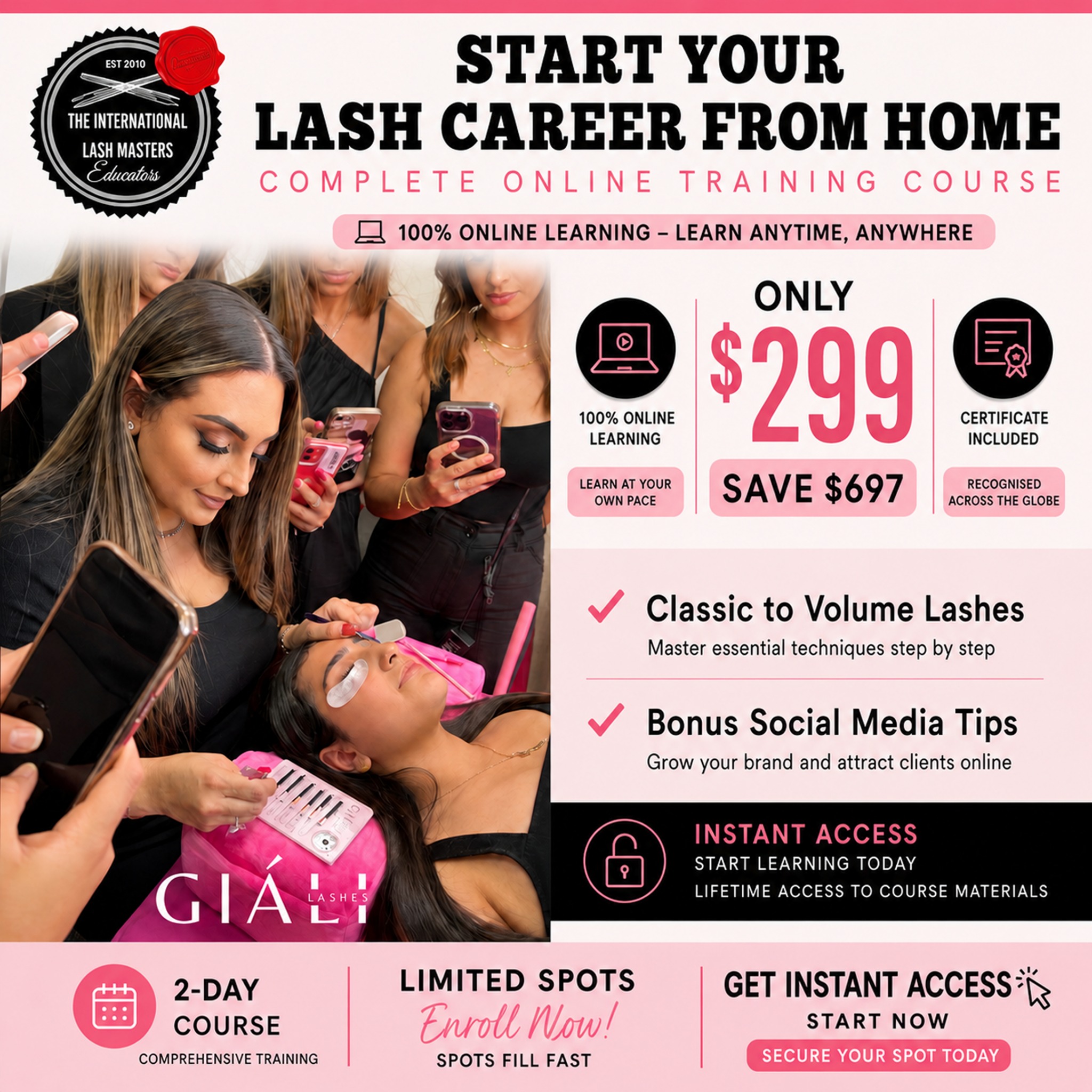 Giáli Lashes Facebook ad