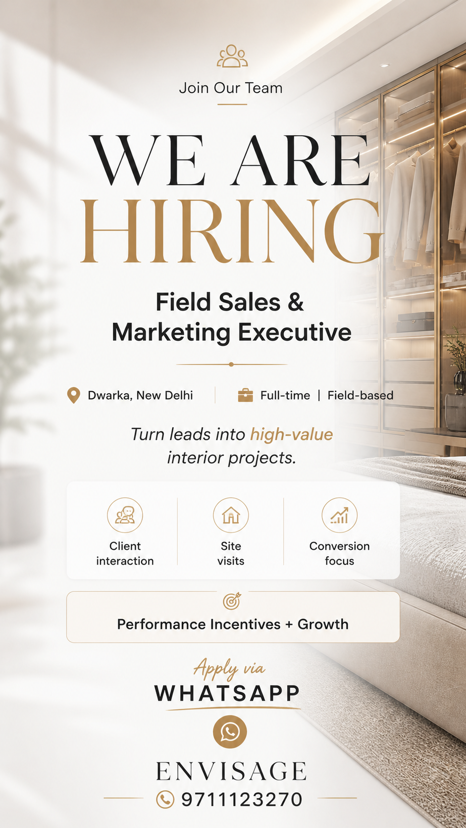 Envisage interiors and furnitures Facebook ad from May 19, 2026