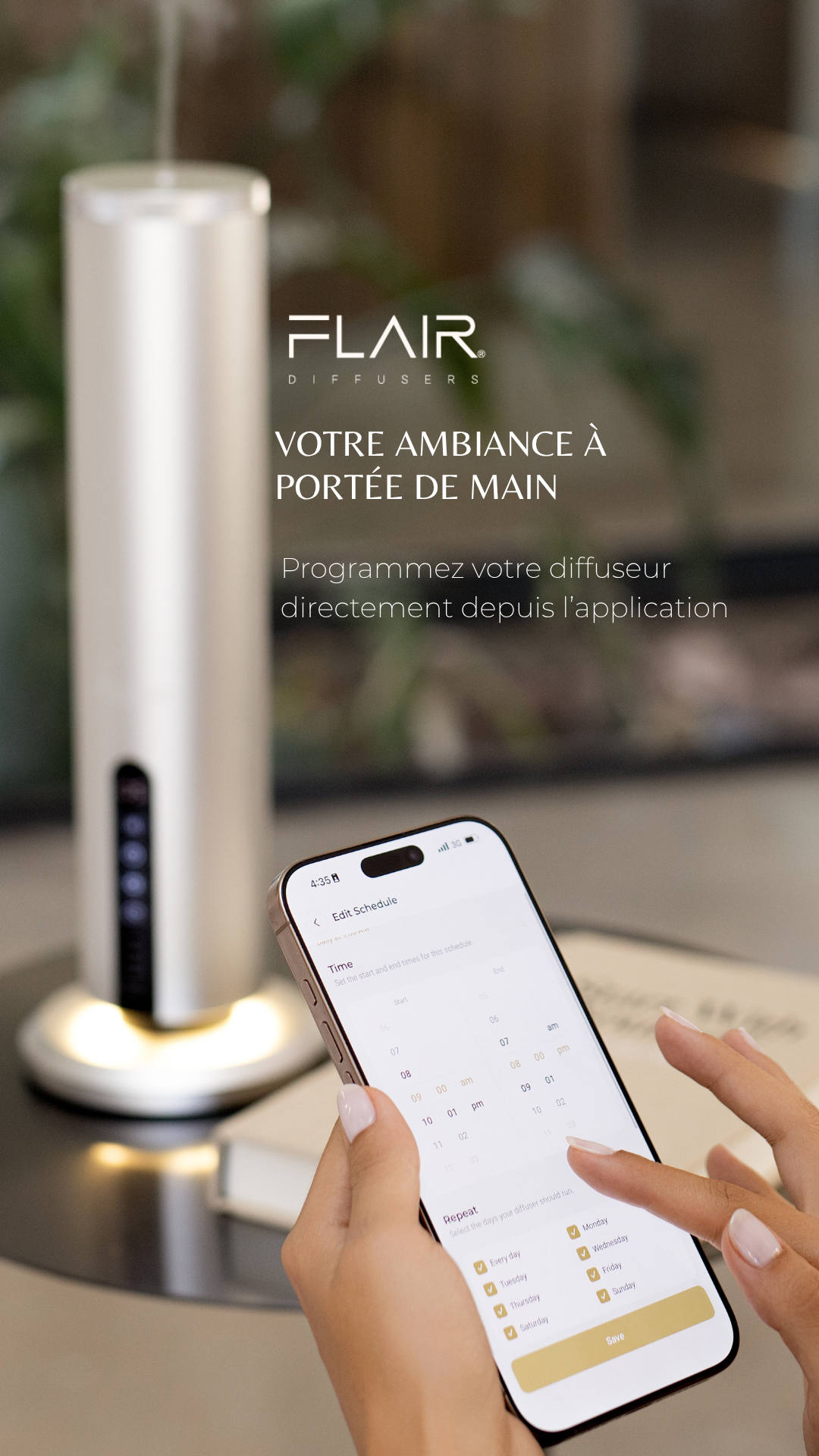 Flair Diffusers Facebook ad from Aug 10, 2026