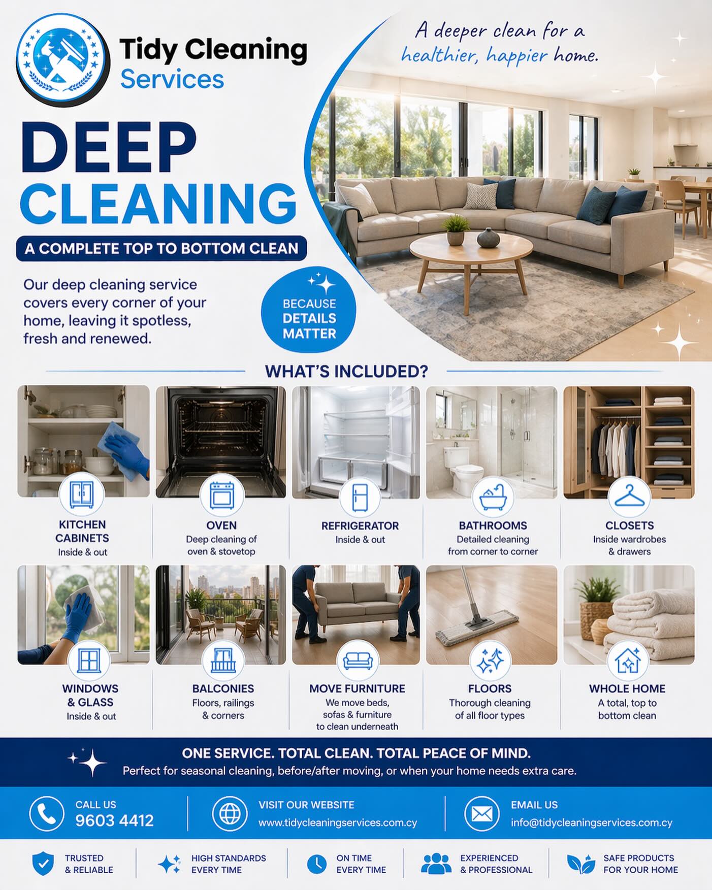 Tidy Cleaning Services &Airbnb Management. Facebook ad