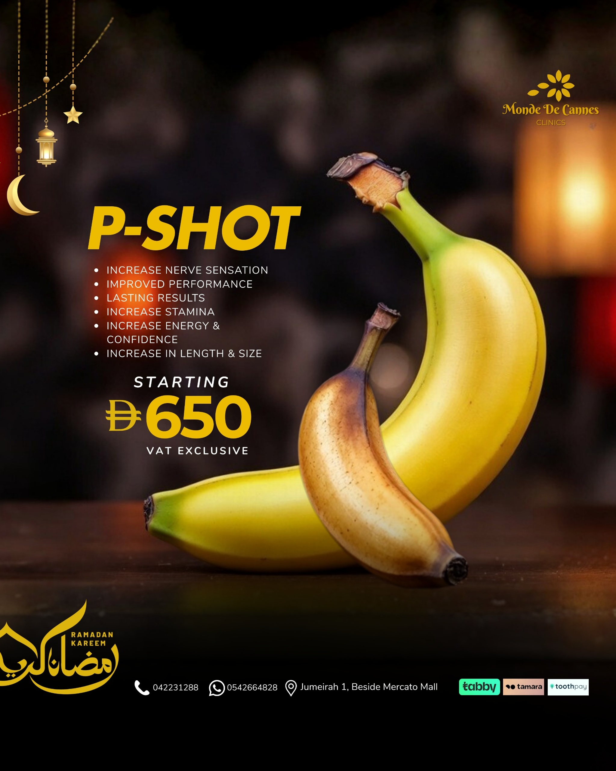 Monde De Cannes Clinics Facebook ad: Ramadan is a time of renewal… and confidence…