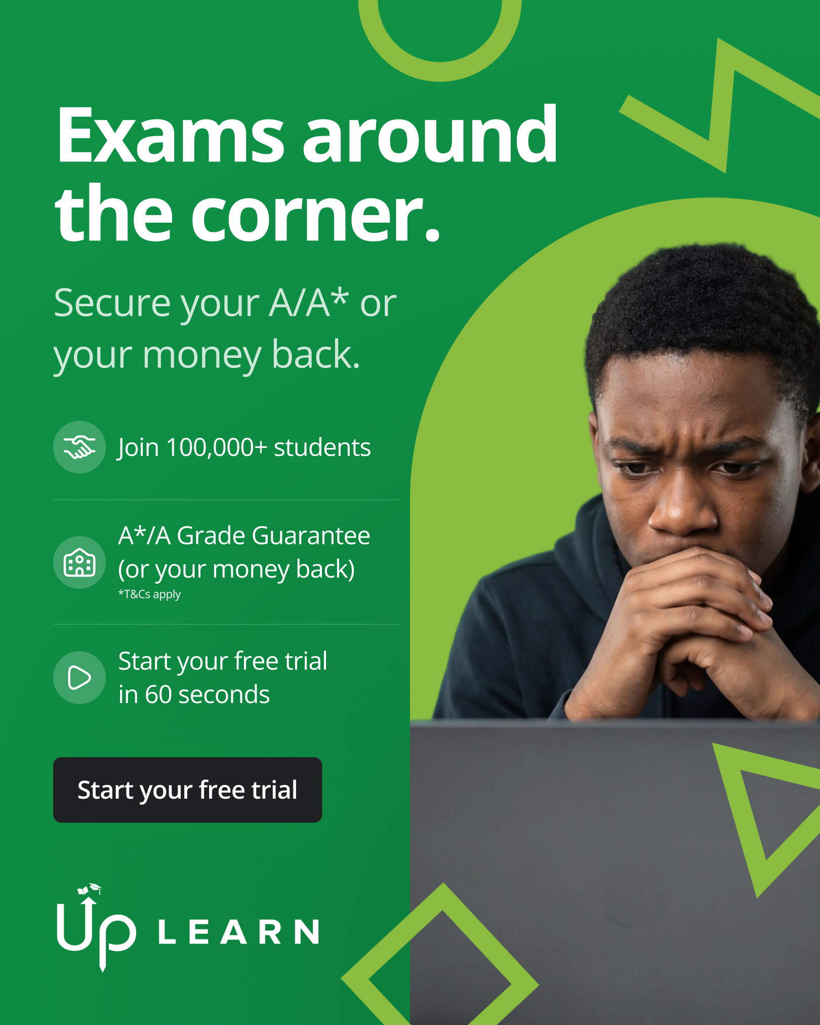 Up Learn Facebook ad
