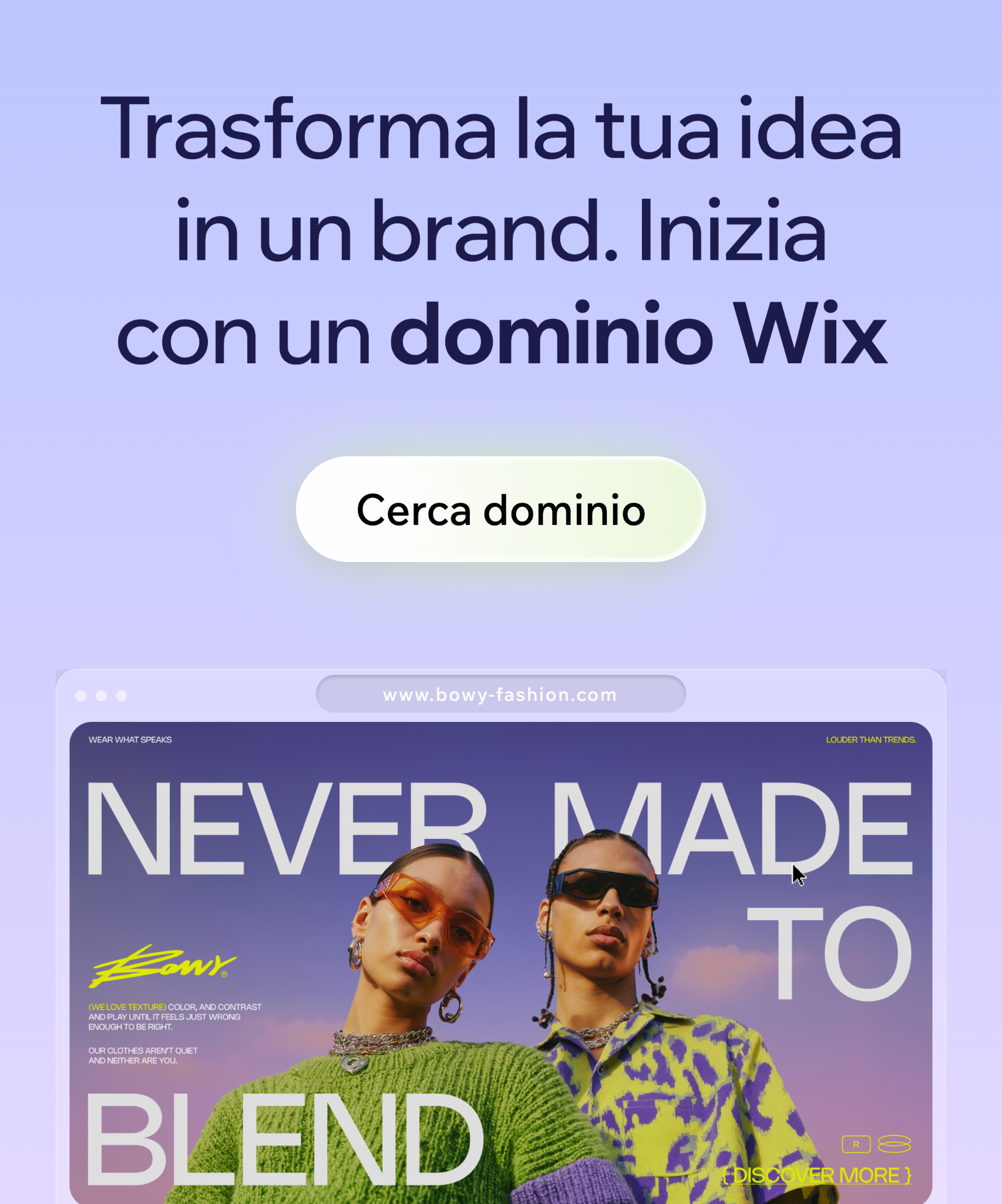 Wix Facebook ad