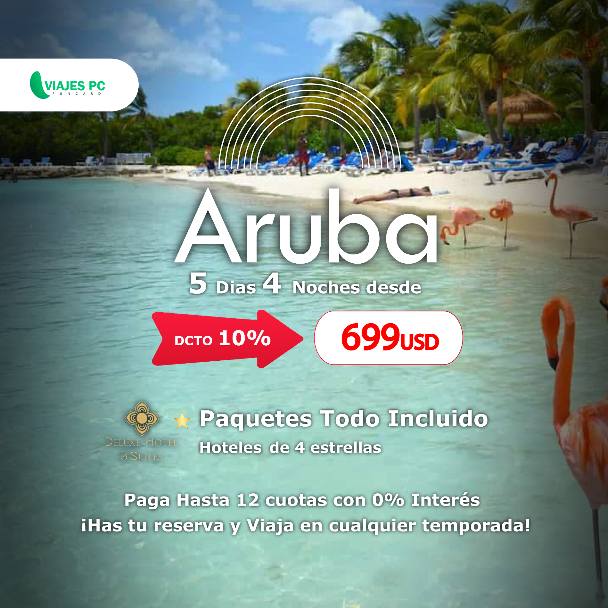 Puncard Facebook ad: Cotiza tu Viaje aquí!