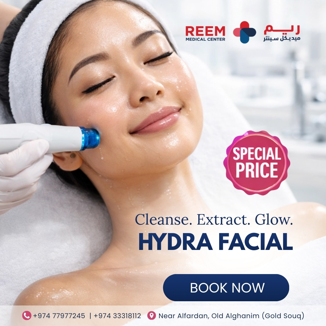 Reem Medical Center Facebook ad: Ready to glow from the inside out?