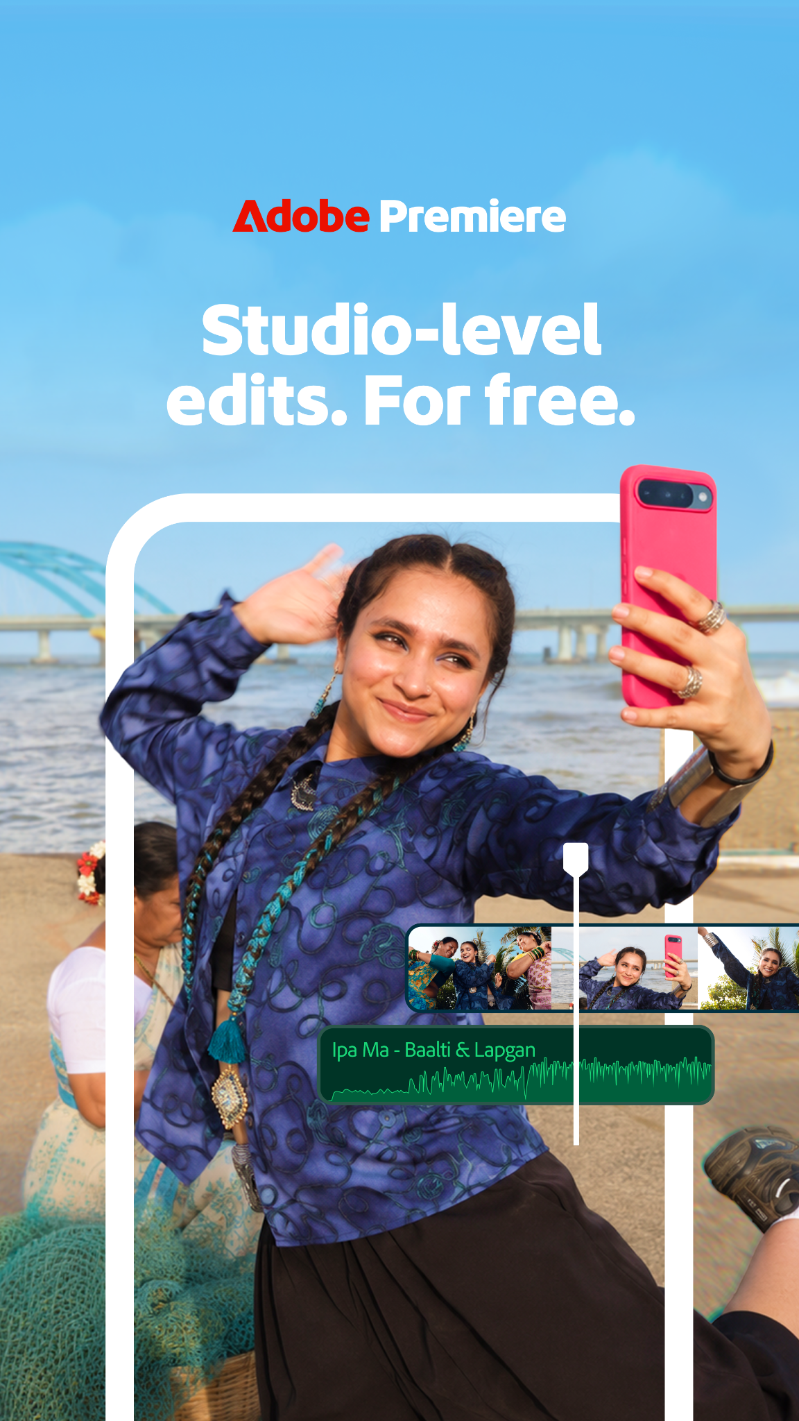 Adobe Video Facebook ad: Adobe Premiere on mobile