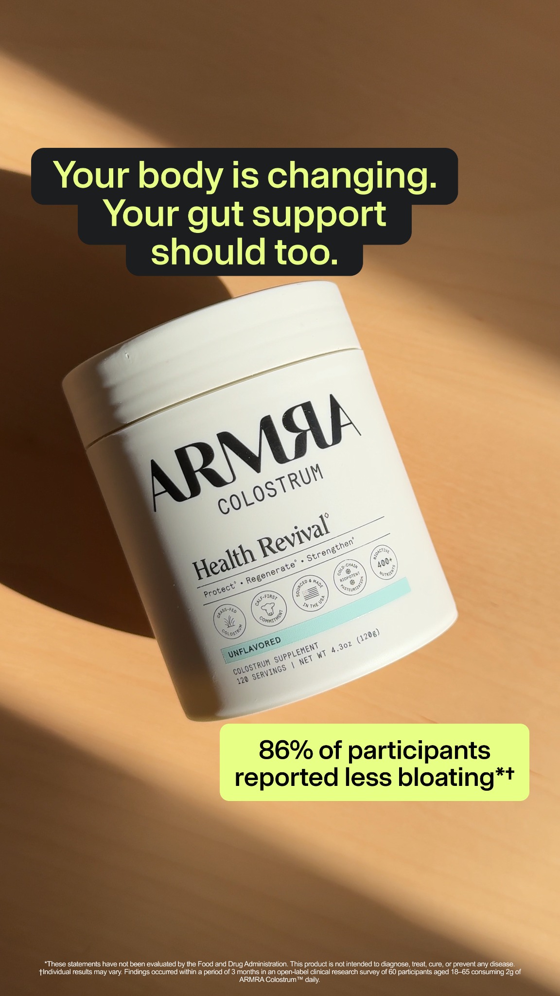 ARMRA Facebook ad