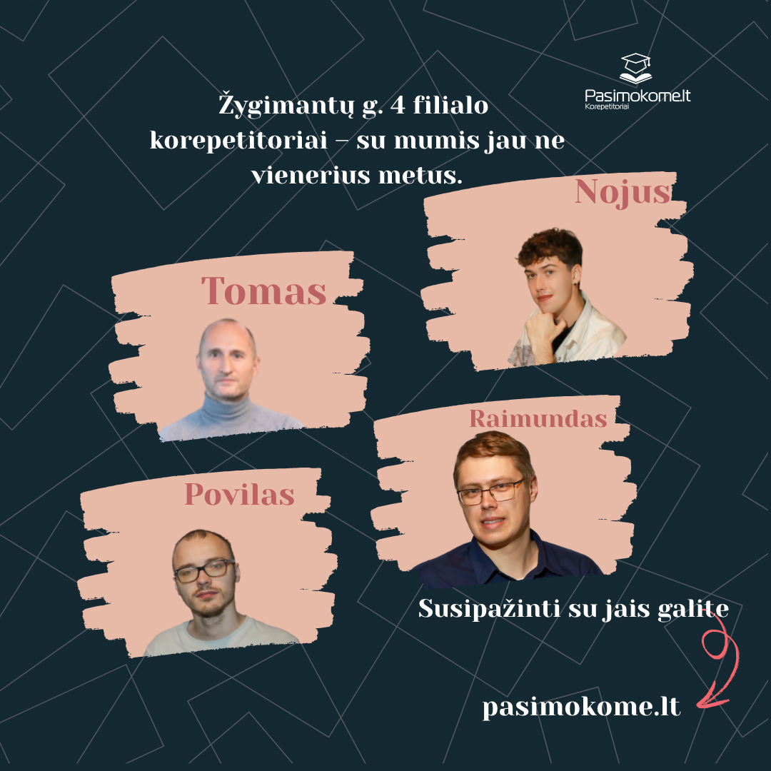 Pasimokome.lt korepetitoriai Facebook ad
