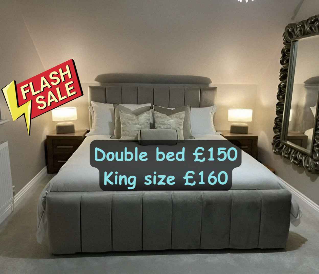 Fazeelat Bibi Facebook ad: Mega Sale on Brand New Line Beds + Cash on delivery+ All…