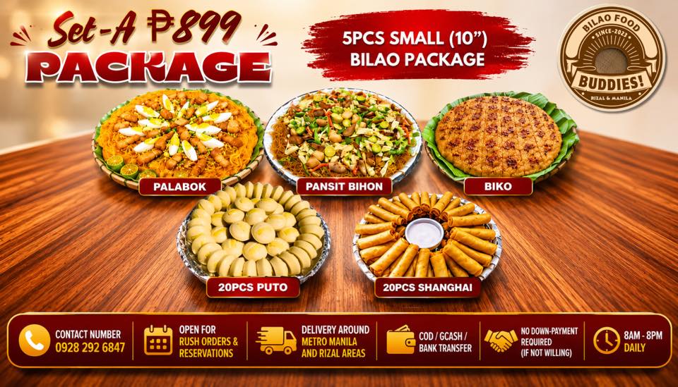 Bilao Food Buddies Facebook ad: πππ ππππππππ πππ ππππ!