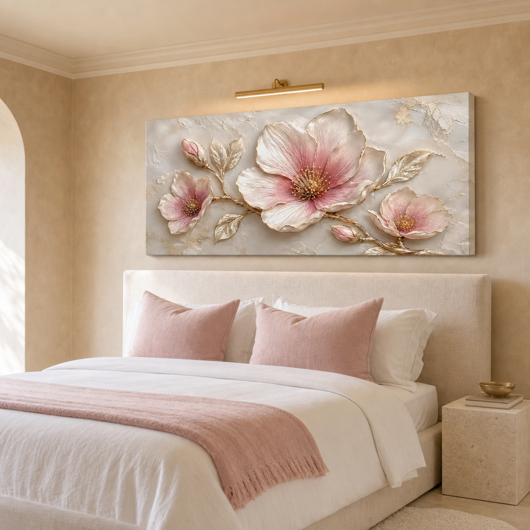 Tailored Canvases - Personalized Art Facebook ad: Blush Magnolia Elegance | Made in the USA | Ships Fast