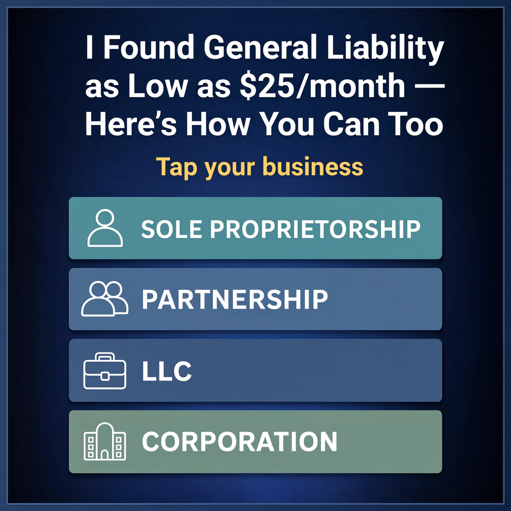 Compare Commercial Insurance Quotes Facebook ad: Stop Overpaying for General Liability!