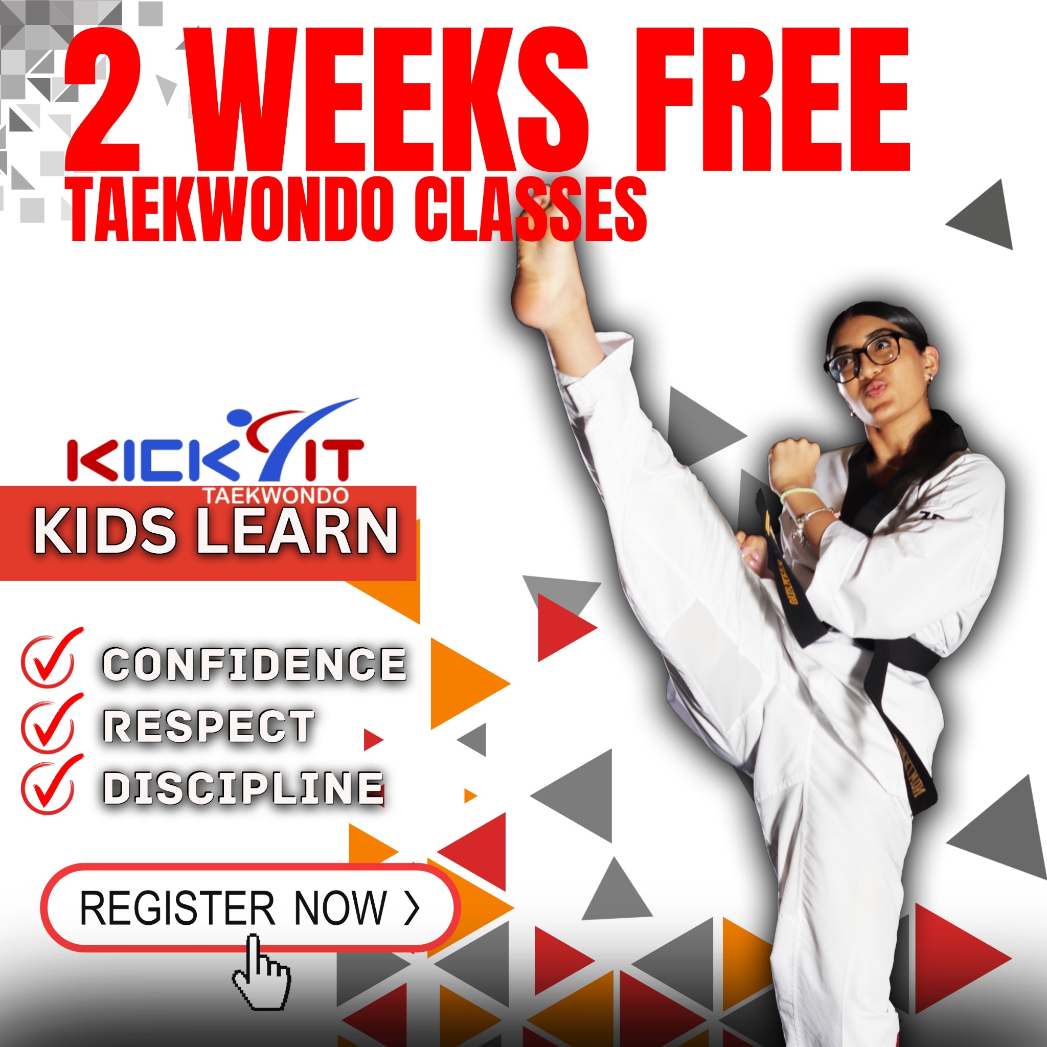 Kick It Martial Arts Facebook ad