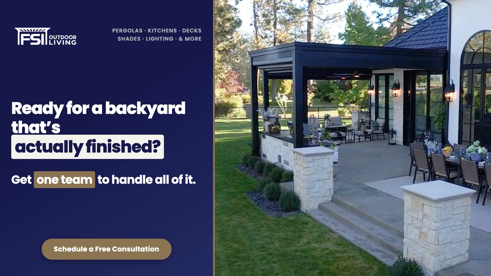 FSI Outdoor Living Facebook ad from Aug 18, 2026