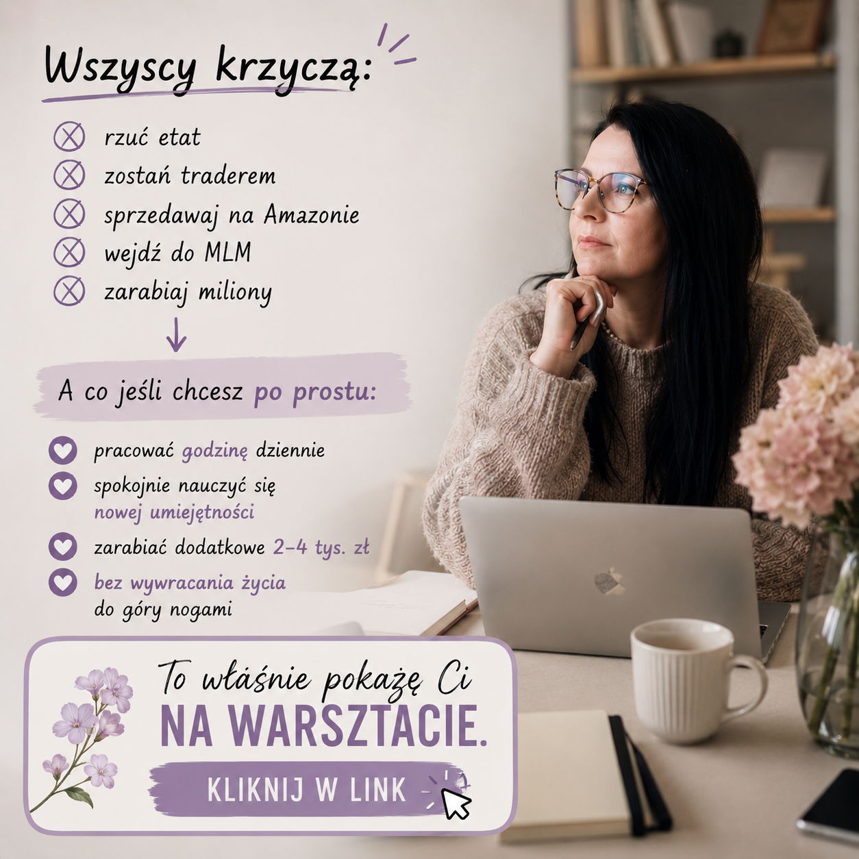 Sonia Kozub-Skalska biznes online - energia pieniądza Facebook ad: Zrób TO, jeśli chcesz dorobić.