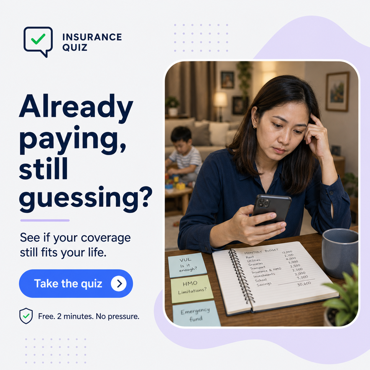 Josh Gripo, Wealth Architect Facebook ad: Already Paying, Still Guessing?