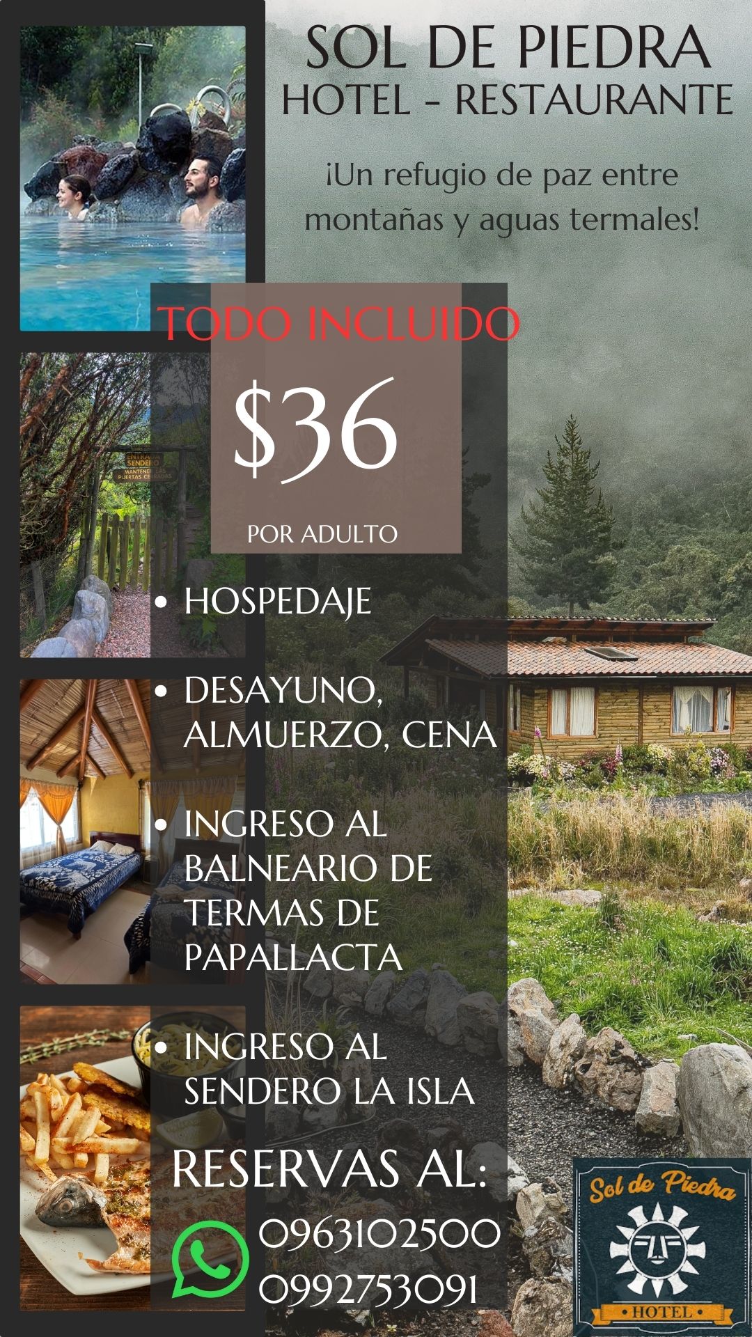 Sol De Piedra Hotel y Restaurante Facebook ad from Apr 27, 2026