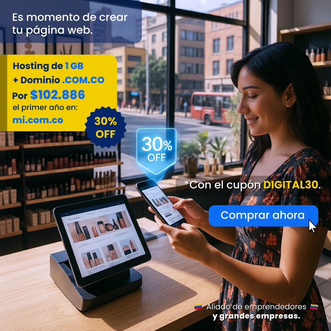 mi.com.co Facebook ad: Hosting Profesional