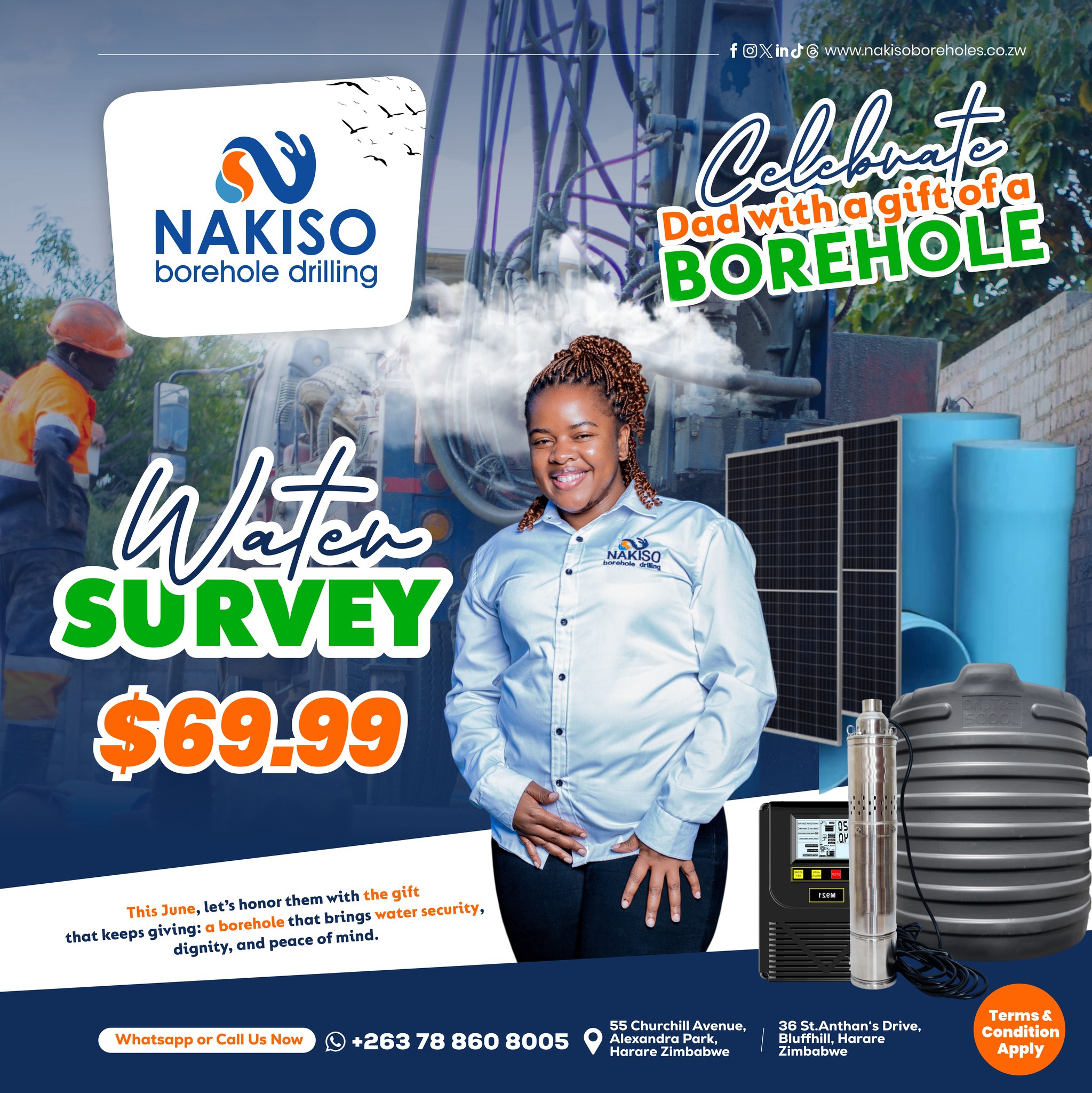 Nakiso Borehole Drilling Facebook ad