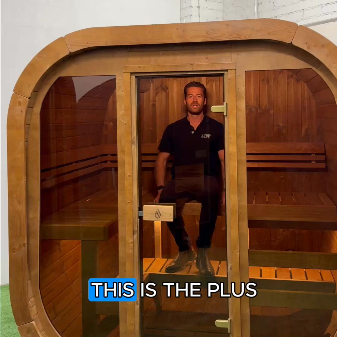 PlusLife Health Facebook ad: The sauna your neighbours wish they bought.