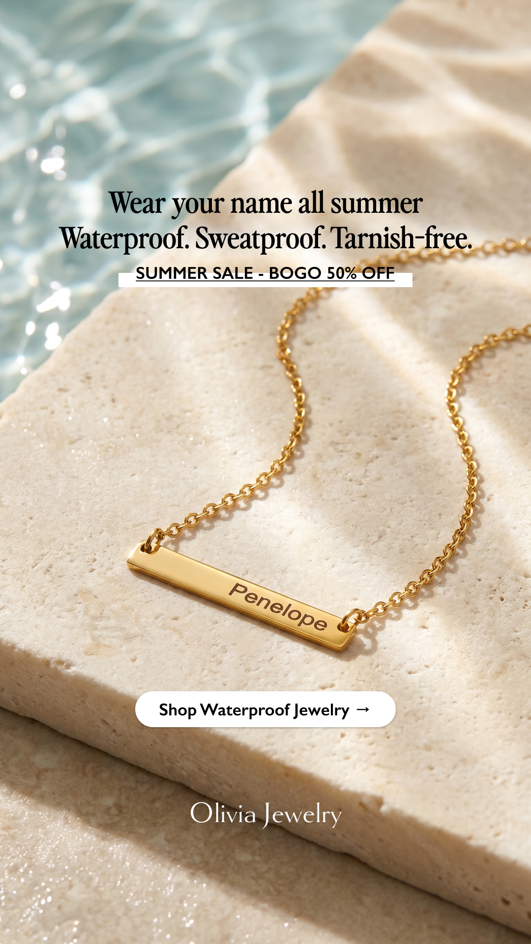 Olivia Jewelry Facebook ad