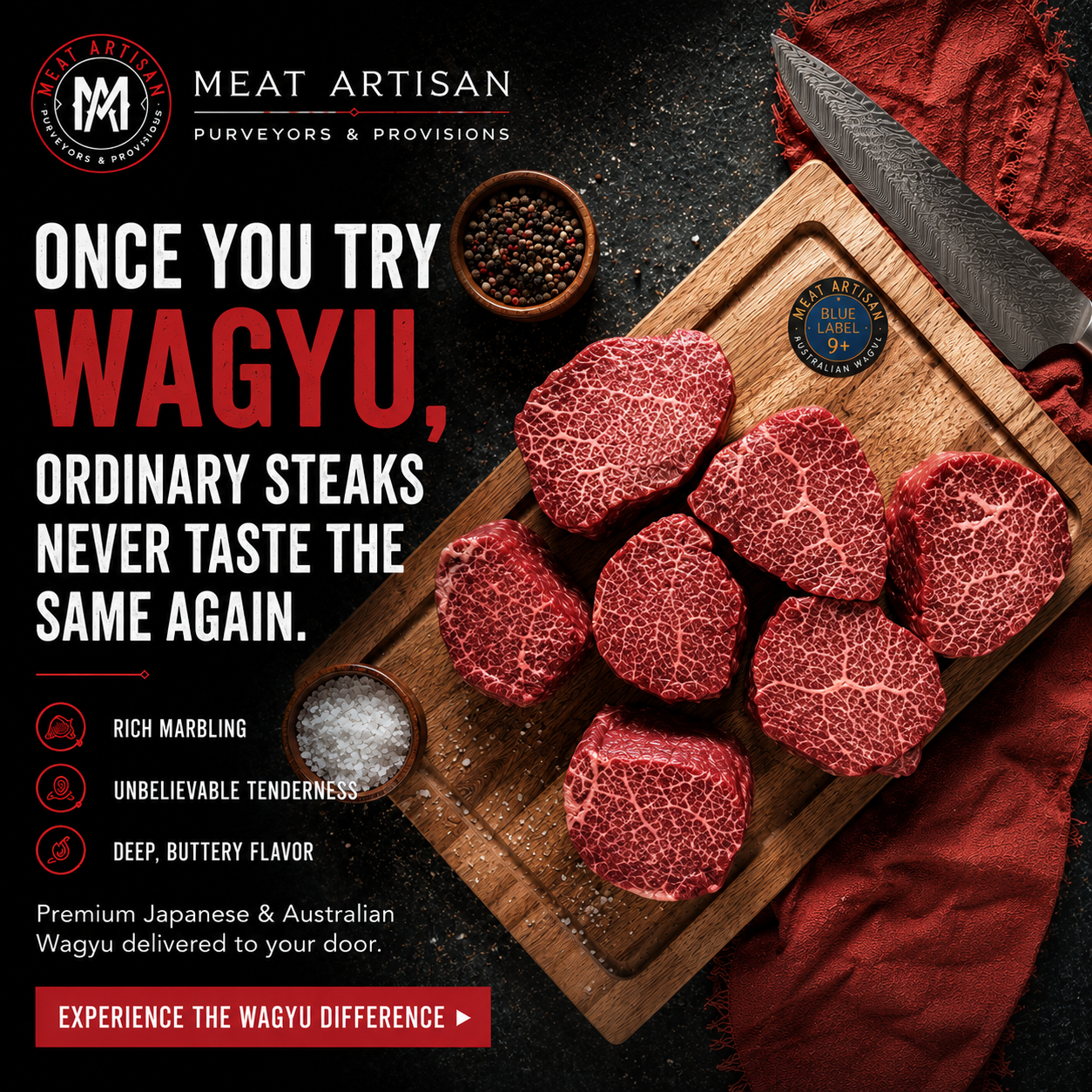Meat Artisan Facebook ad: Inside the World of Wagyu