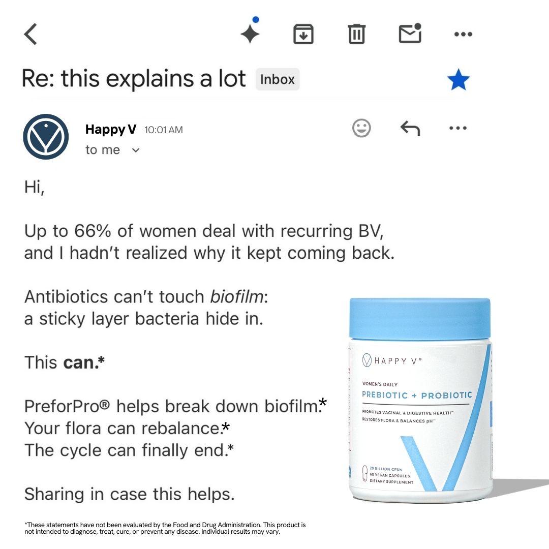 Happy V Facebook ad