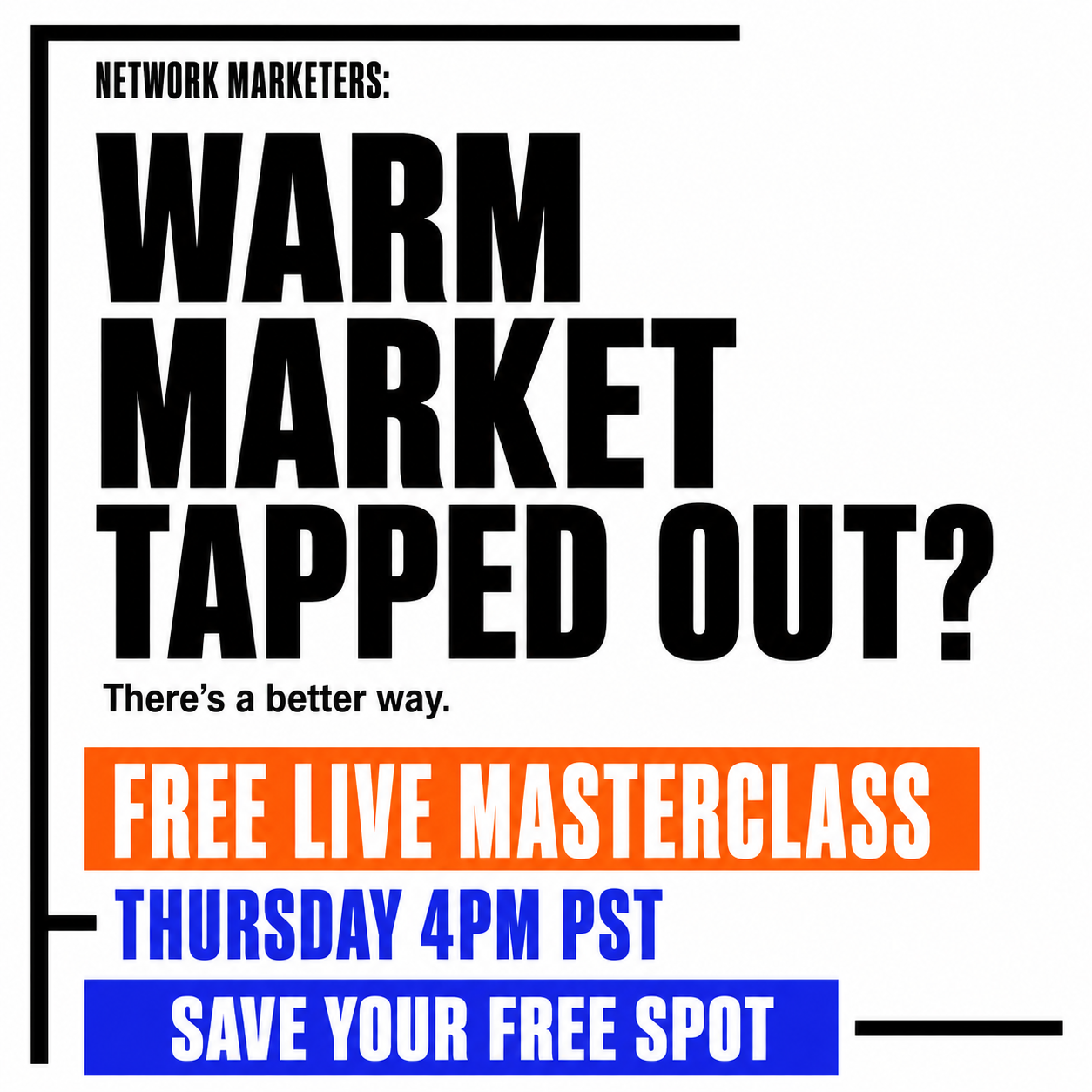 Attraction Marketing Facebook ad