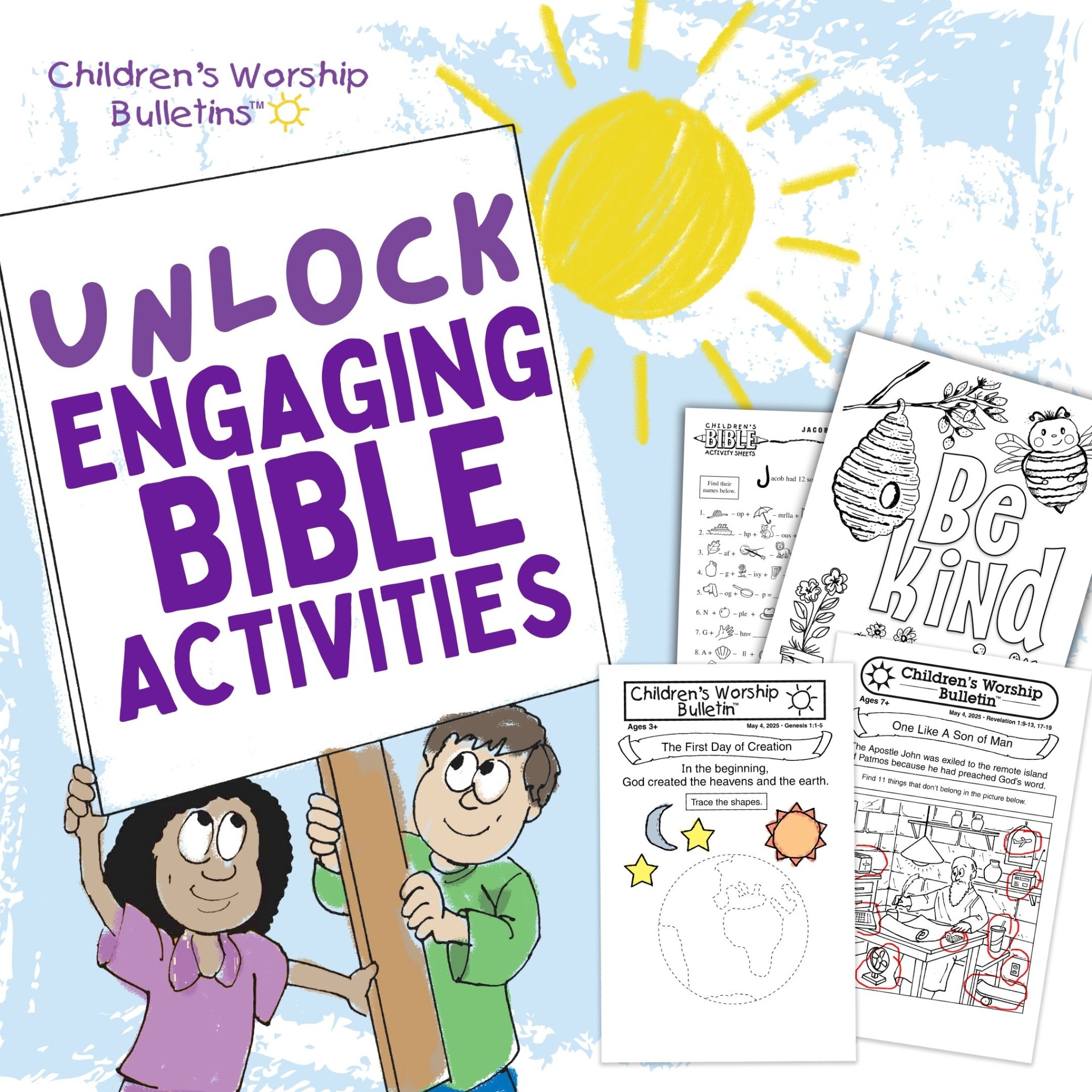 Children's Worship Bulletins Facebook ad