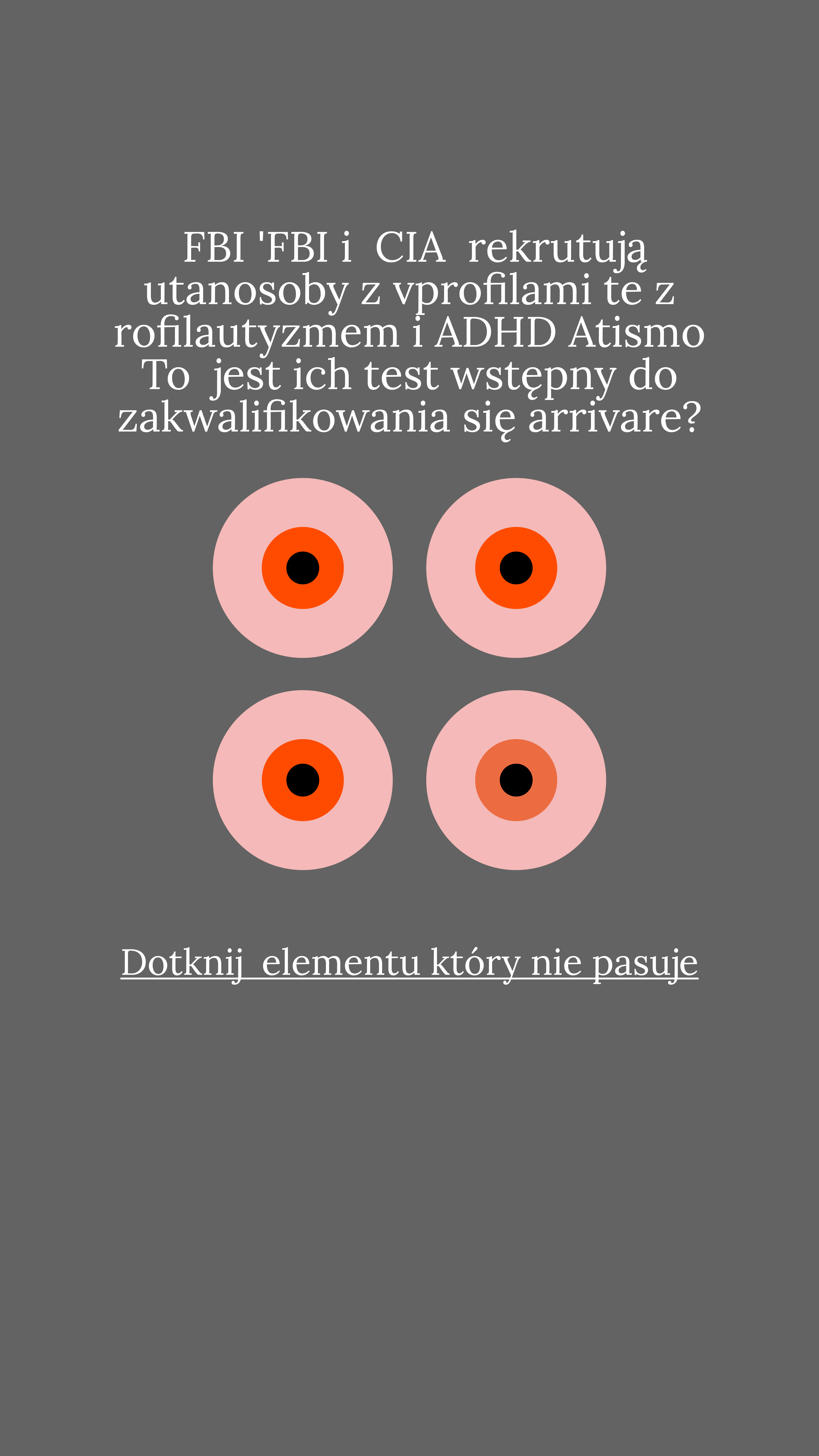 International IQ test Facebook ad