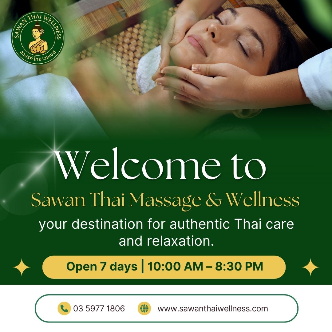 Sawan Thai Massage & Wellness Facebook ad: Welcome to Sawan Thai Massage & Wellness