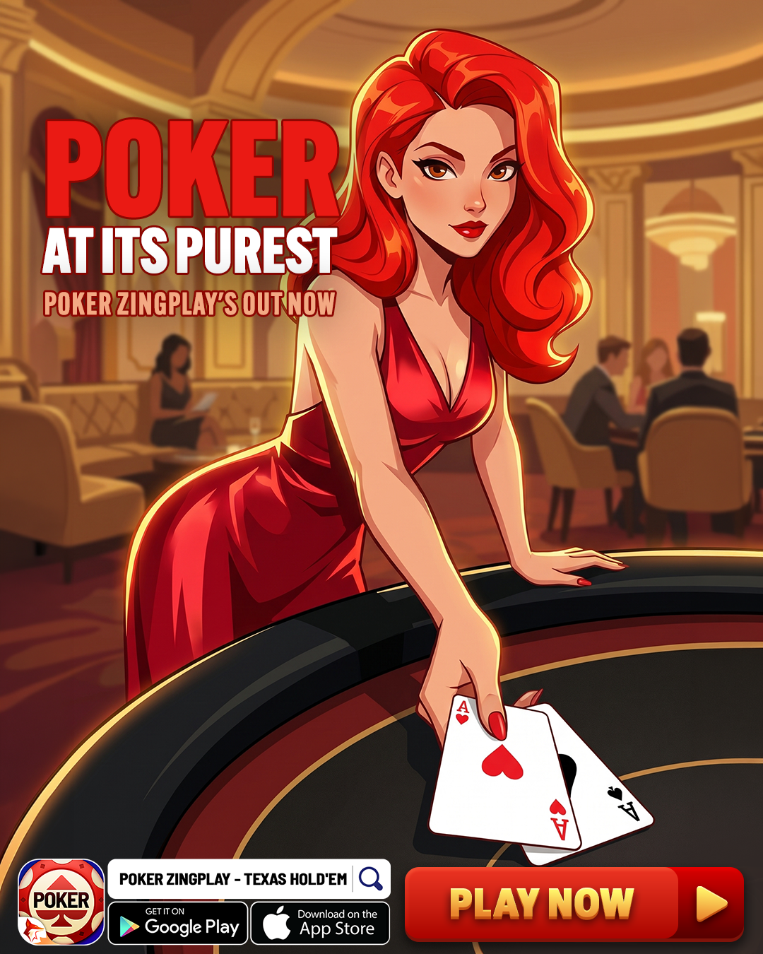 Poker ZingPlay - Texas Hold'em Facebook ad