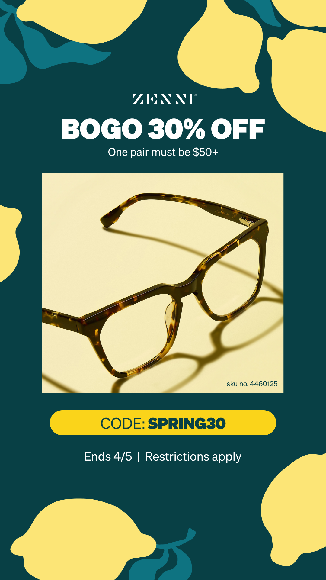 Zenni Optical Facebook ad