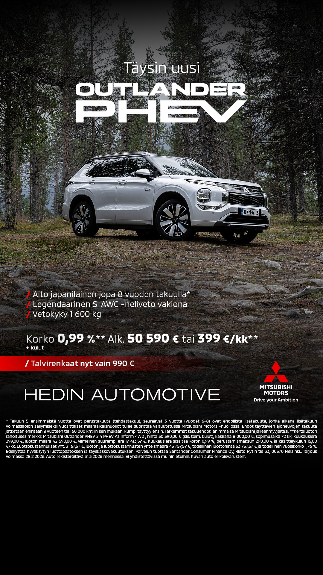 Hedin Automotive Finland Facebook ad